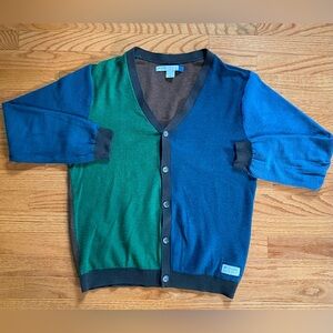 Adidas Originals  Stylish Blue and Green Men's Cardigan